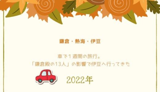 【１週間の旅行】2022年はディズニーから熱海・伊豆を満喫した１週間